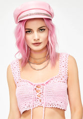 Cordially Delightful Crochet Top