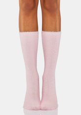 Baby Don't Wait Up Knee High Socks