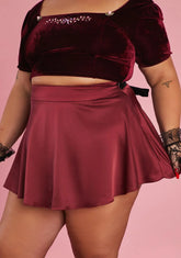 Timeless Art Of Elegance Satin Skirt