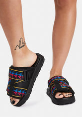 Black 222 Banda Mitel 6 Sandals