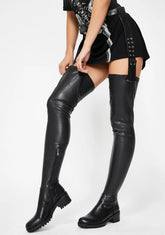 Surgical Belted Thigh High Boots