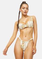Peggy Floral Bandeau Bikini Set