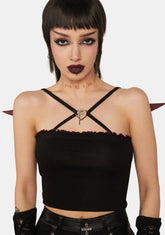 Rock Doll Bat Wing Crop Top