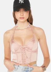 Blush I'm In Your Area Bustier Top