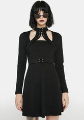 Drawstring Sun Swing Dress