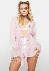 Touch Me In The Morning Mesh Robe