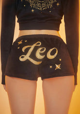 Confident Leo Queen Velour Shorts