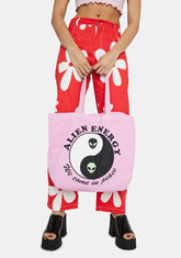 Alien Energy Yin Yang Tote Bag