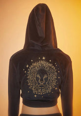 Confident Leo Queen Track Hoodie