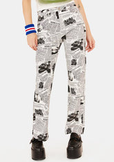 Read All About It Newspaper Pants