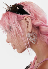 Eerie Feeling Heart Earrings