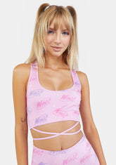 Watch Us Win Logo Sports Bra