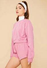 Orchid Calling Crazy Elastic Waist Shorts