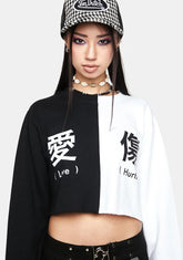 Love Hurts Cropped Sweatshirt