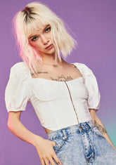 Ivory The More The Merrier Corset Top