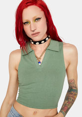 Fern Stay The Same Crop Tank