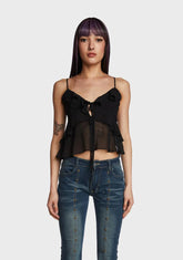 Beaming Babe Crop Top - Black