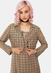 Country Check Noly Crop Blazer