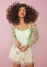 Sage Token Of Love Corset Top