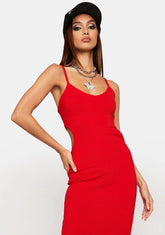 Burning Hottie Calling Knit Midi Dress