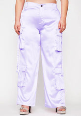 Lavender Totally Candy Crushed Cargo Pants