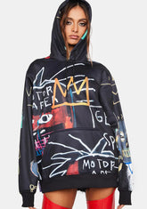 Basquiat Scuba Graphic Hoodie