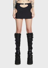 Cut Out Bodycon Skirt