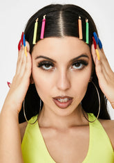 All In My Head Neon Hair Clips