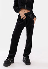 Night Crawler Velour Track Pants