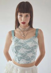 Me Without You Lace Overlay Corset