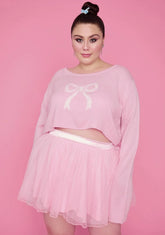 Truly Precious Pirouettes Crop Sweater