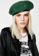 Military Stud Beret