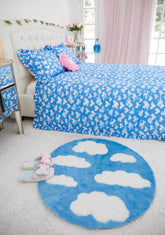 Dreamers Only Cloud Circle Rug