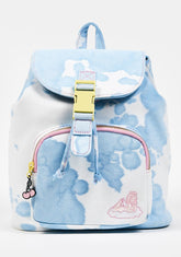 X Loungefly Blue Acid Wash Denim Backpack