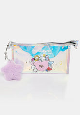 BT21 Holographic Travel Pouch W/ Plushie Star