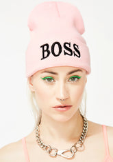 Boss Mami Ribbed Beanie