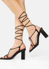 Wide Fit Beauty Wrap Heels