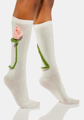 Candy Youth Bloom Crochet Socks