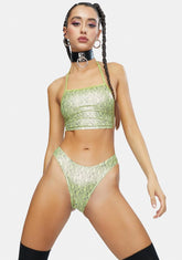 Acid Hypnotic Hype Lace Up Top