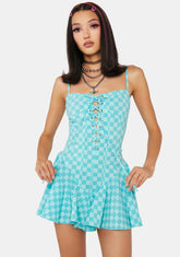 Turquoise First Move Mini Dress