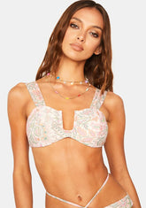 Sharon Mesh Sleeve Bikini Top