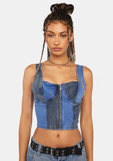 Own It Denim Corset