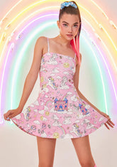 Divine Skies Twill Mini Dress