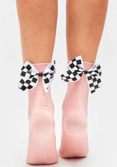 Baby Check You Out Bow Ankle Socks
