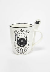 Purrfect Brew Mug And Spoon Set
