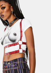 Red Tight Hold Buckle Harness