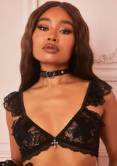 Noir Serious Relationship Heart Choker