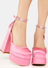 Stuck On You Platform Heels