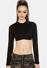 I've Dabbled Long Sleeve Crop Top