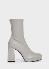 Quiet Approach Heeled Sock Boots